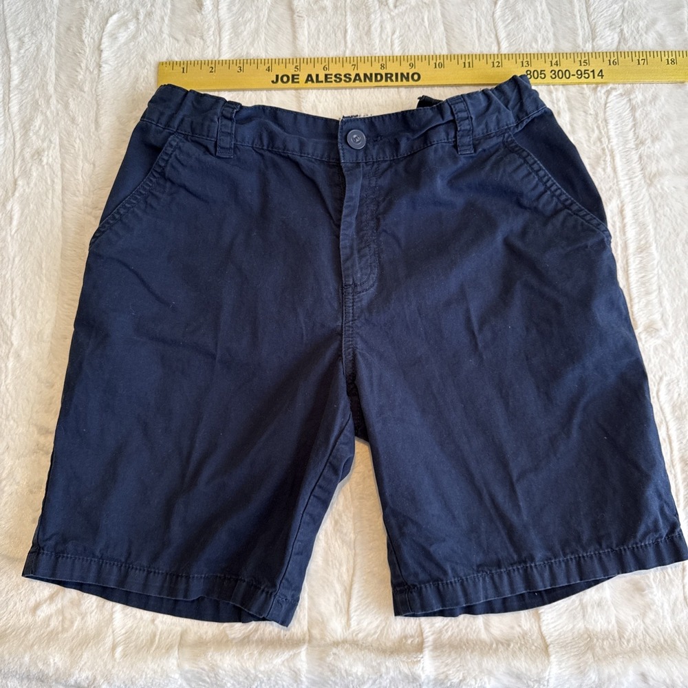 Cat & Jack Adjustable Waist Navy School Uniform Boys Shorts Size 14